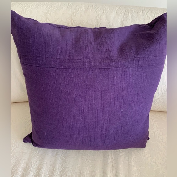 2 Decorative Rich Purple Pillows - Picture 2 of 3